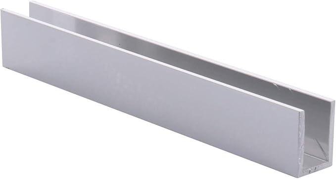 Brixwell SDCD3812BA-CCP12-XCP25 Brite Anodized Frameless Shower Door Aluminum
