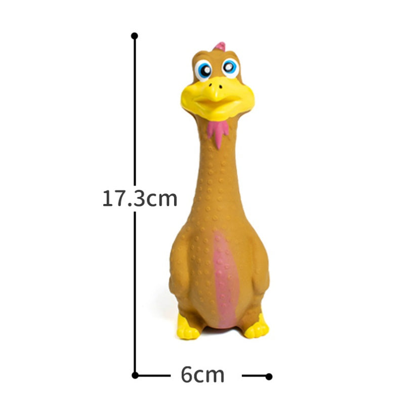 3pcs Latex Screaming Chicken Toys Eco Friendly TPR Pet Squeaky Dog Interactive Play Chew Toys