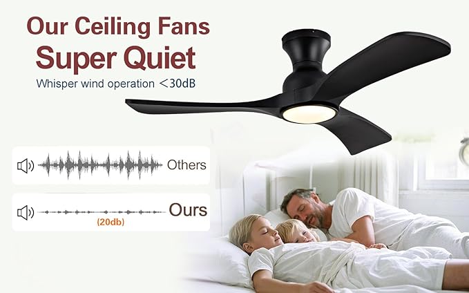 Gaizw 36 Inch Black Ceiling Fans