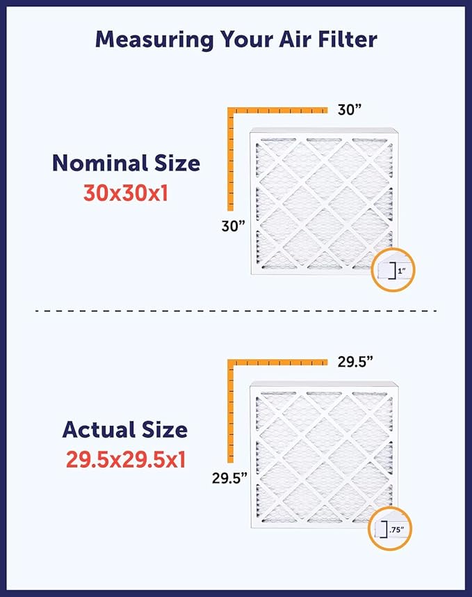 Filter King 4x39x1 Air Filter | 4-PACK | MERV 8 HVAC Pleated A/C Furnace