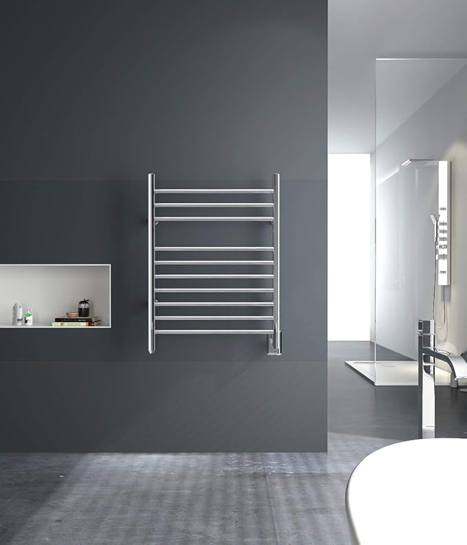HEATGENE Towel Warmer Wall-Mounted Hardwired Heated Towel Rack Hot Towel Bar