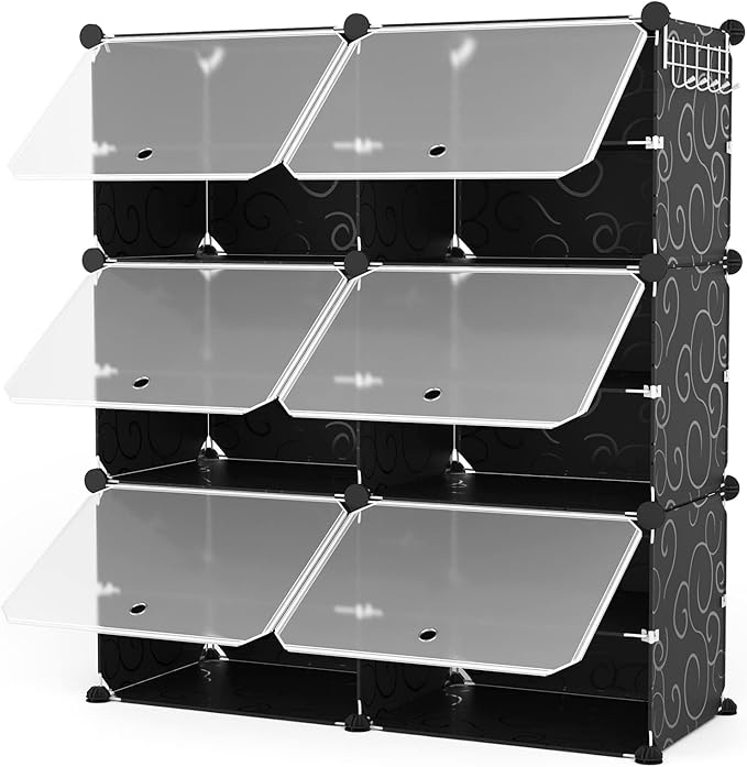 ROJASOP 6-Tier 24-Pair Expandable Shoe Rack Organizer