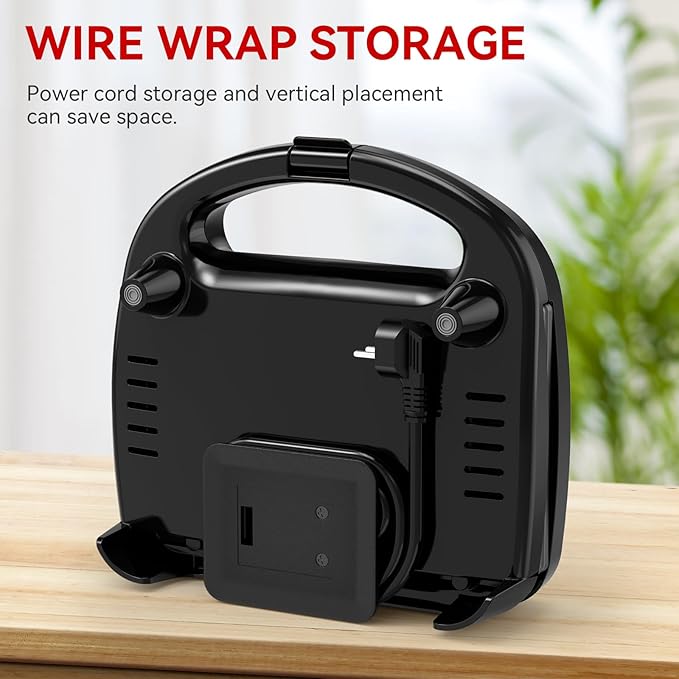 OSTBA Waffle Maker, 2 Slice Non-Stick Waffle Iron, Belgian Waffle Machine
