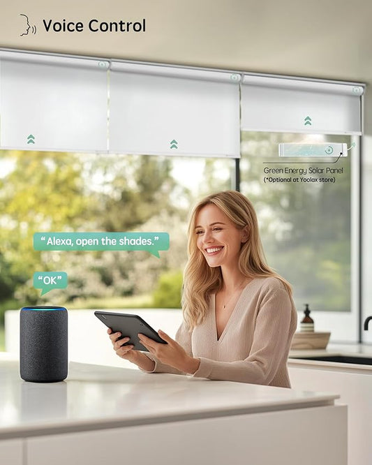 Yoolax Motorized Blinds with Remote, Smart Blinds