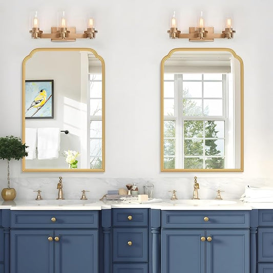 20X30 Inch Gold Bathroom Mirror