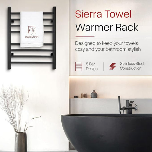 WarmlyYours Heated Towel Rack for Bathroom