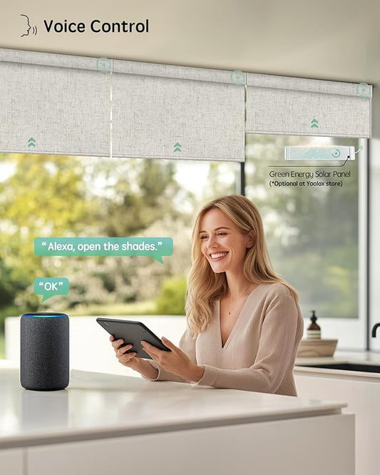 Yoolax Motorized Blinds with Remote, Smart Blinds