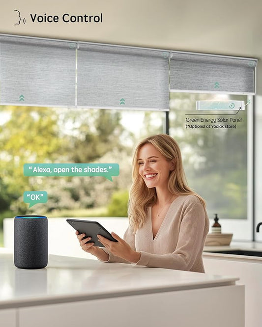 Yoolax Motorized Blinds with Remote, Smart Blinds