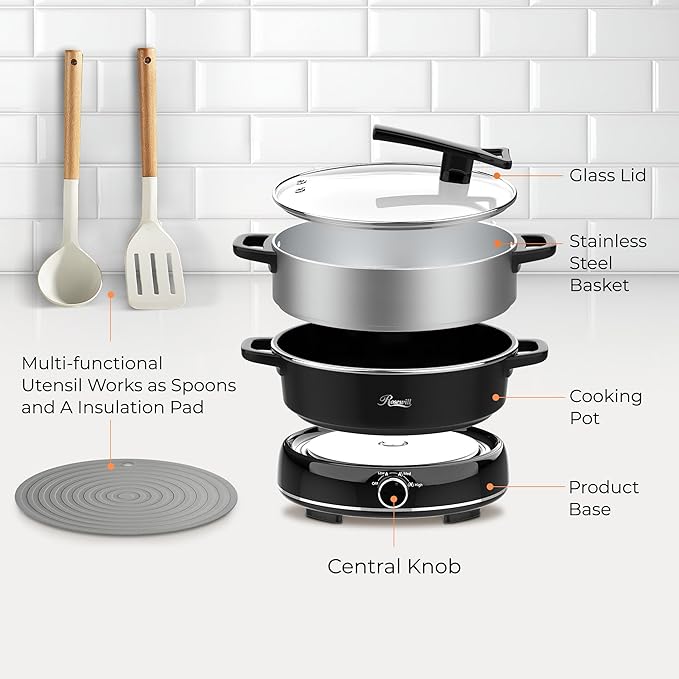 Rosewill 12.7 QT Electric Hot Pot Slow Cooker