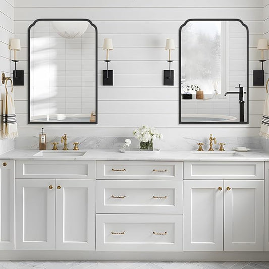 24X36 Inch Black Bathroom Mirror