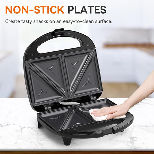 OSTBA Sandwich Maker, 2 Slice Grilled Cheese Maker