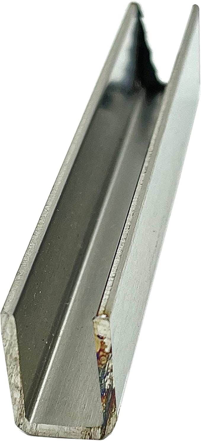 Brixwell SDCD38PS-CCP24-XCP5 Polished Stainless 3/8" Fixed Panel Shower Door