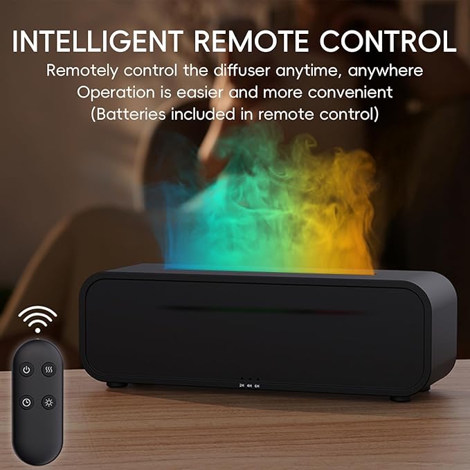 Essential Oil Diffuser, Music Sync Fire Flame Aromatherapy Diffuser, 250ml Cool
