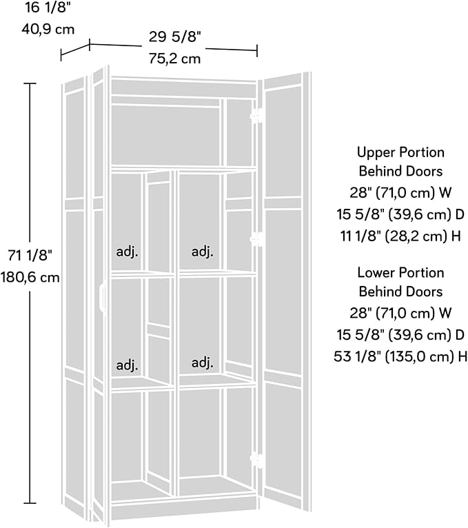 Sauder Select Storage Cabinet, Pantry Cabinet Kitchen Storage