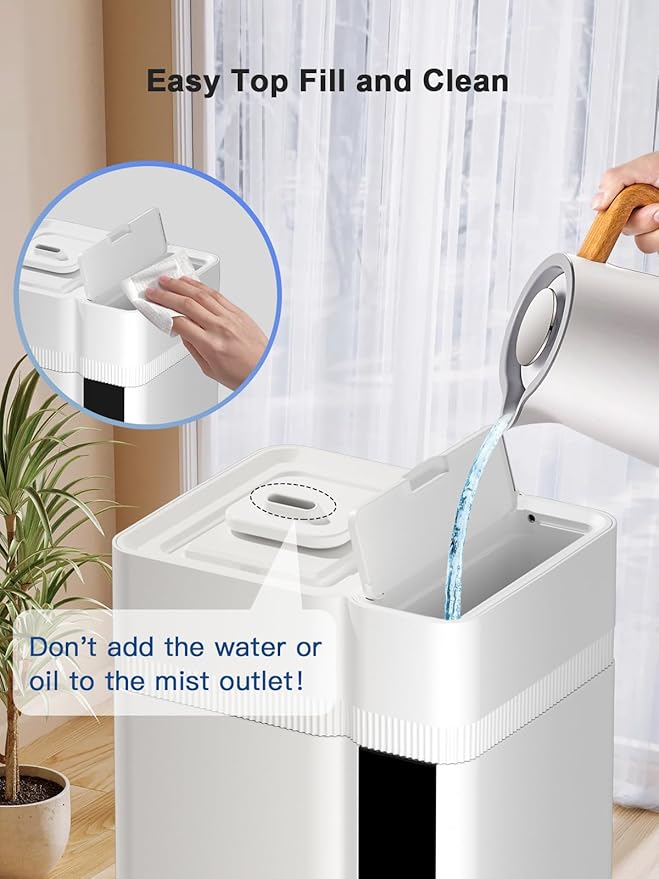 Zeova 13L/3.4Gal Humidifiers for Bedroom, Ultrasonic Warm & Cool Mist