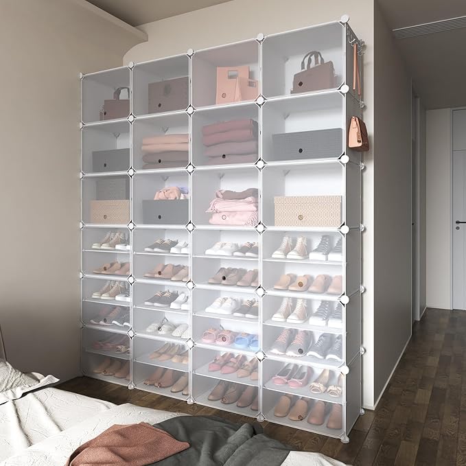 ROJASOP Shoe Storage Cabinet, 12-Tier Shoe Organizer 96 Pairs Extra Large