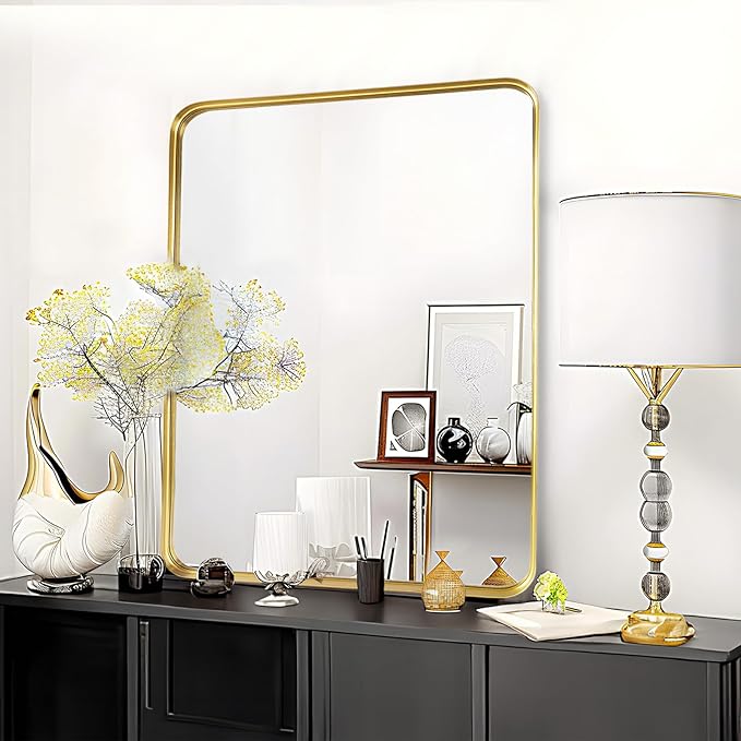Fabuday Gold Bathroom Mirror
