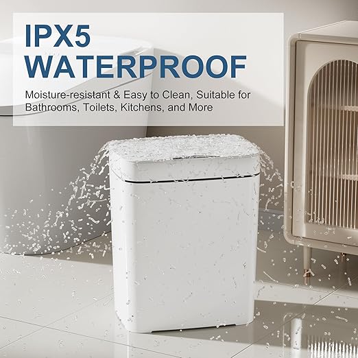 2 Pack 2.7 Gal Bathroom Trash Can