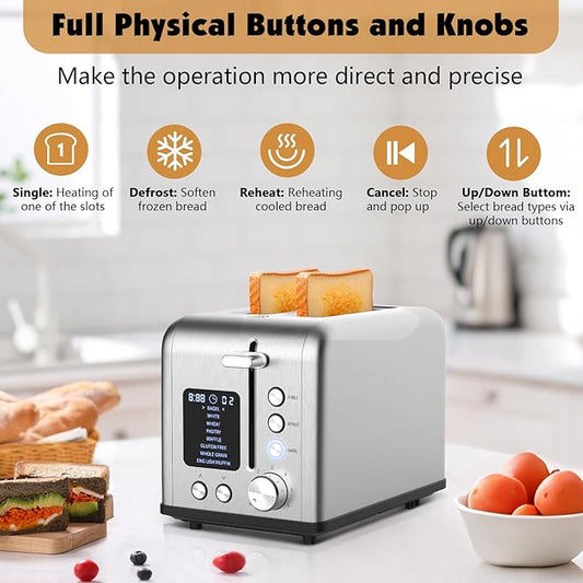 2-Slice Bagel Toaster Stainless Steel