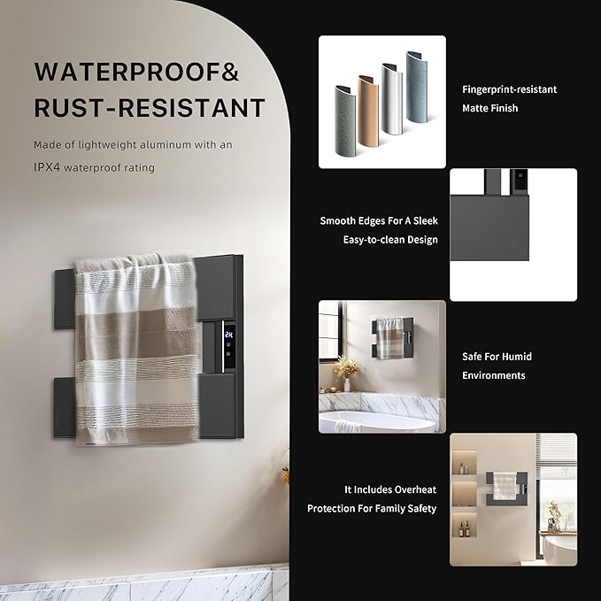 Electric Heated Towel Warmer Rack