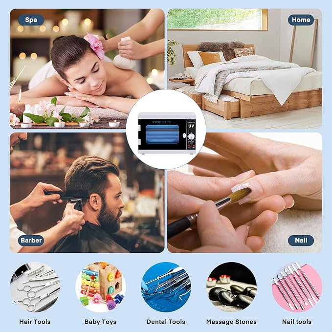 Yofuly Dual Lamp Sterilizer, 12L Large Sterilizer