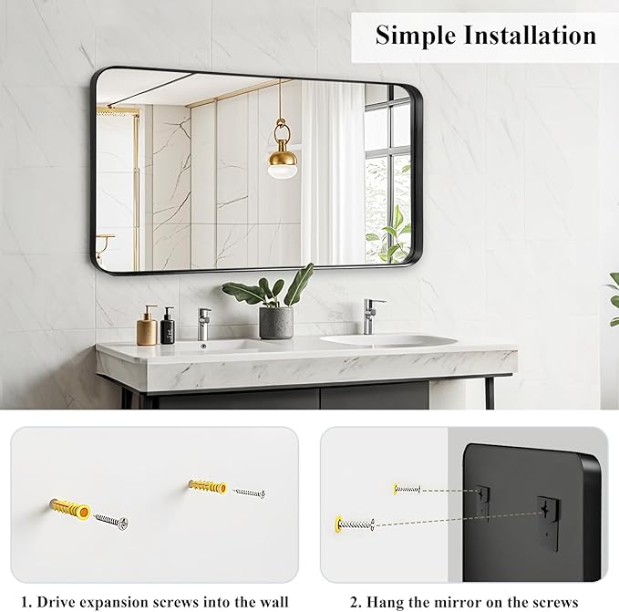 Fabuday Bathroom Mirror Wall Mounted