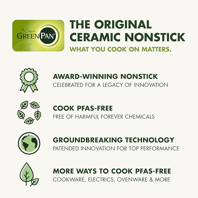 GreenPan Elite 14-in-1 Nonstick 6QT Electric Slow Cooker, PFAS-Free Ceramic
