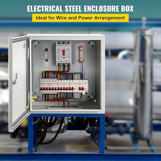 VEVOR NEMA Steel Enclosure 12×12×8, NEMA 4X Steel Electrical Box, IP66