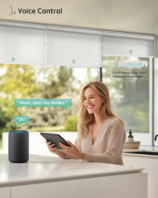 Yoolax Motorized Blinds with Remote, Smart Blinds