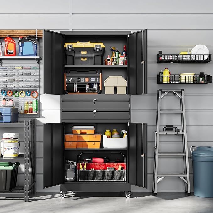 Letaya Metal Garage Storage Cabinet