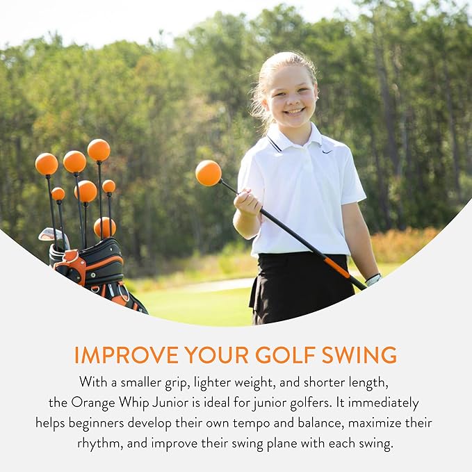 Orange Whip Golf Swing Trainer Aid Patented & Made in USA