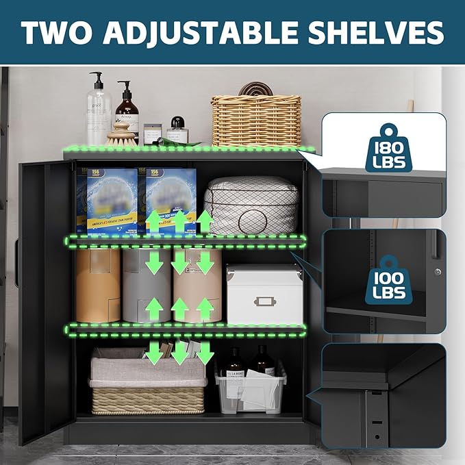 MIIIKO Metal Storage Cabinet