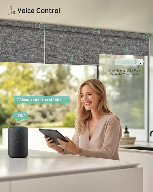 Yoolax Motorized Blinds with Remote, Smart Blinds
