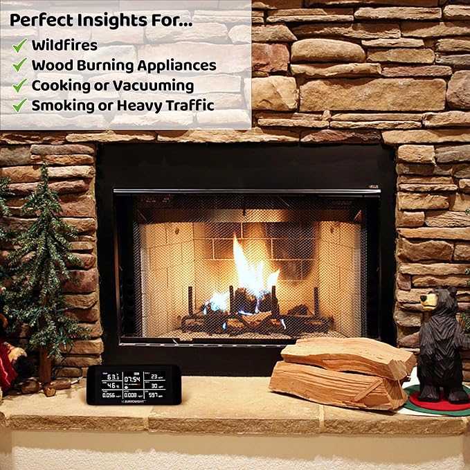 AirKnight Premium Indoor Air Quality Monitor Indoor & Air Quality Sensor. VOC