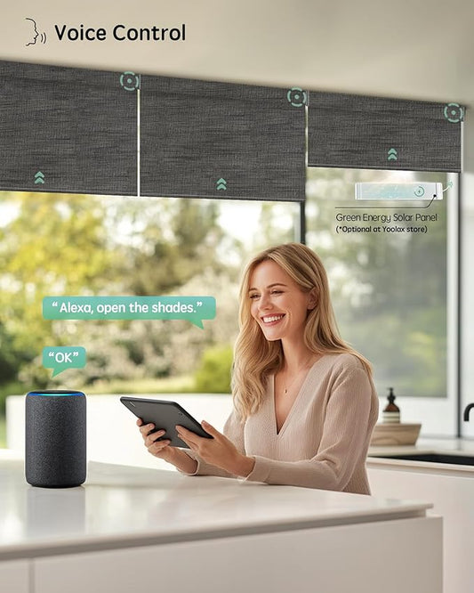 Yoolax Motorized Blinds with Remote, Smart Blinds
