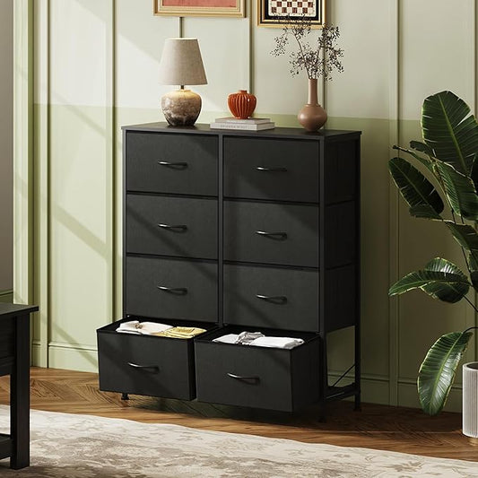 WLIVE Fabric Dresser for Bedroom, Tall Dresser