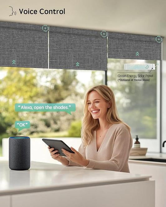 Yoolax Motorized Blinds with Remote, Smart Blinds