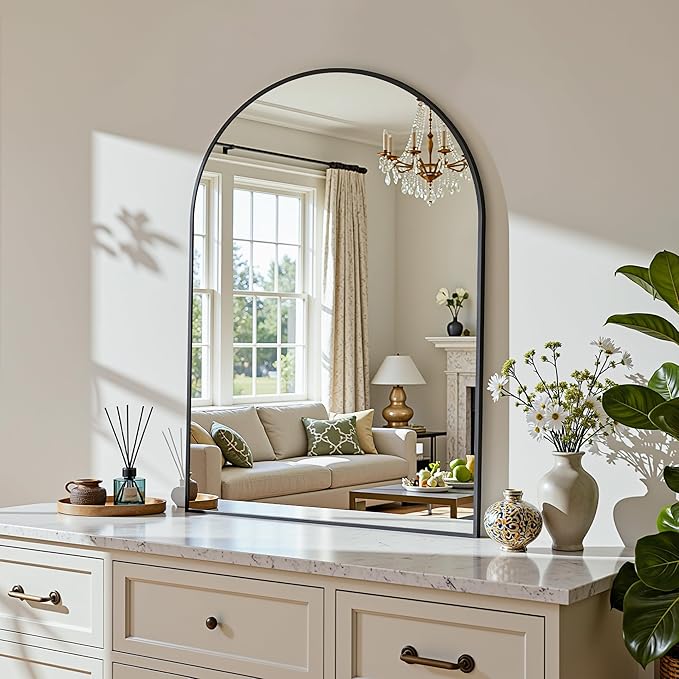 Arched Mirror 20"x30", Bathroom Mirror, Wall Mounted Vanity Mirror