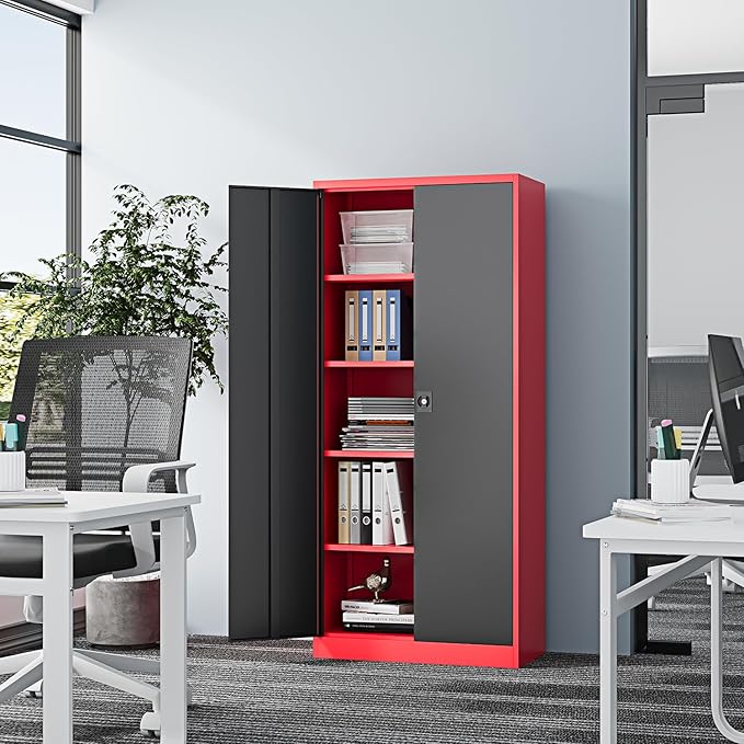 Metal Storage Cabinet-72” Tall Steel File Cabinets