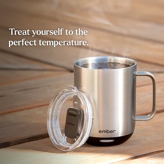 Ember Temperature Control Smart Mug 2, 10 Oz, App-Controlled Heated Coffee Mug