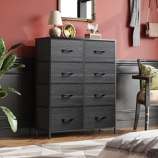 WLIVE Fabric Dresser for Bedroom, Tall Dresser