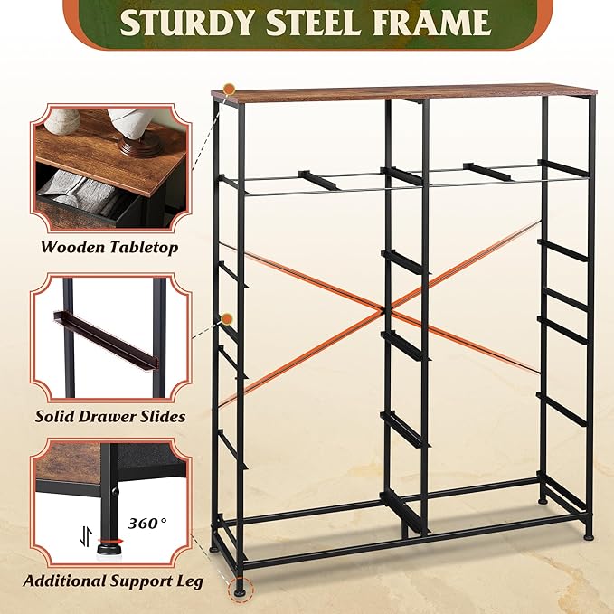 WLIVE Tall Dresser for Bedroom