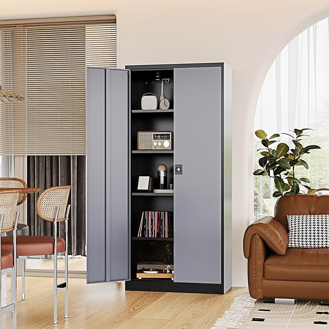 Metal Storage Cabinet-72” Tall Steel File Cabinets