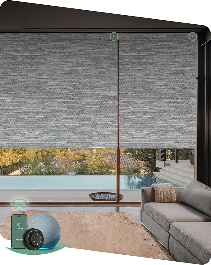 Yoolax Motorized Blinds with Remote, Smart Blinds