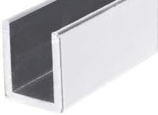 Brixwell SDCD38BA-CCP72-XCP25 Brite Anodized 3/8" Fixed Panel Shower Door Deep