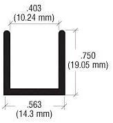Brixwell SDCD38BGA-XCP10 Brite Gold Anodized 3/8" Fixed Panel Shower Door Deep