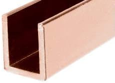 Brixwell SDCD38PC0-CCP12 Polished Copper 3/8" Fixed Panel Shower Door Deep