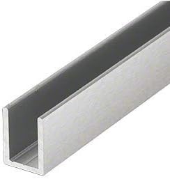 Brixwell SDCD38BS-CCP24 Brushed Stainless 3/8" Fixed Panel Shower Door Deep
