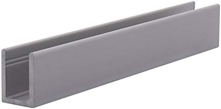 Brixwell SDCD38A-CCP24-XCP50 Satin Anodized 3/8" Fixed Panel Shower Door Deep
