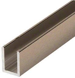 Brixwell SDCD38BBRZ-CCP24 Brushed Bronze 3/8" Fixed Panel Shower Door Deep